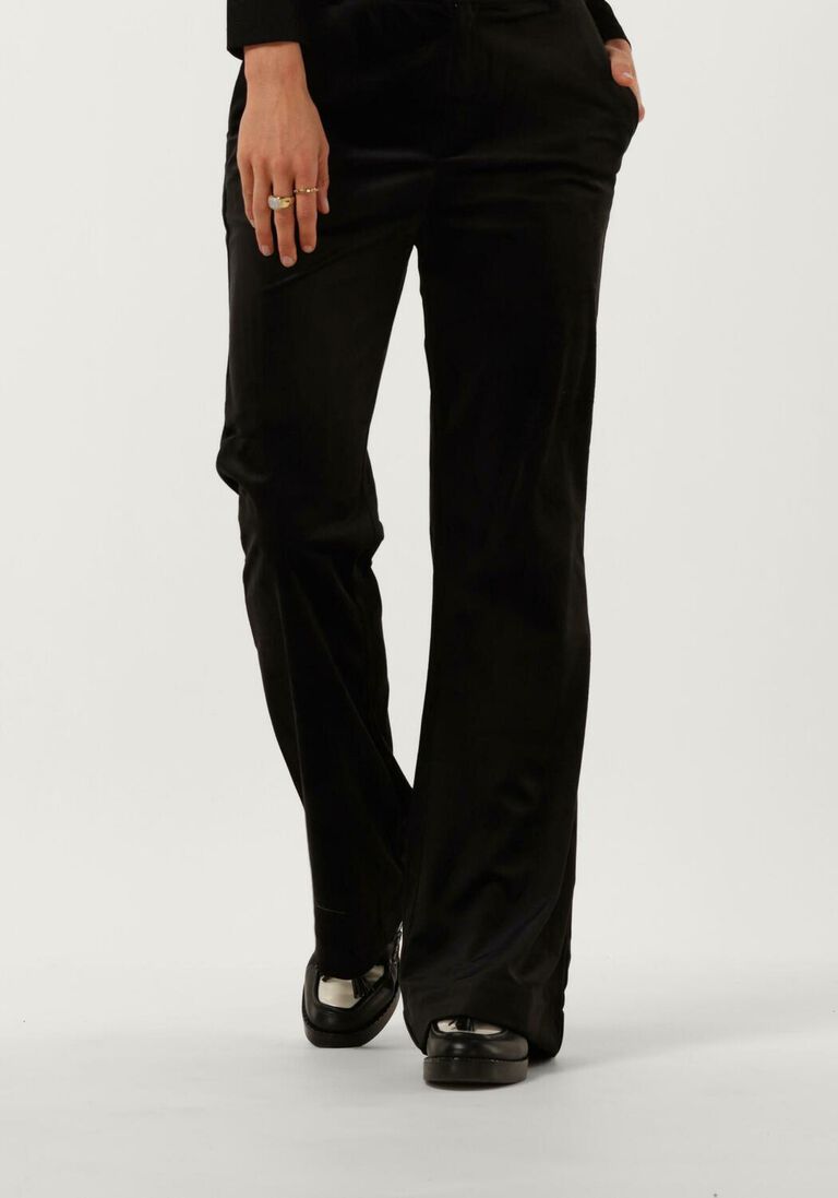 SCOTCH & SODA zwarte scotch & soda flared jeans velvet high-rise flared trousers