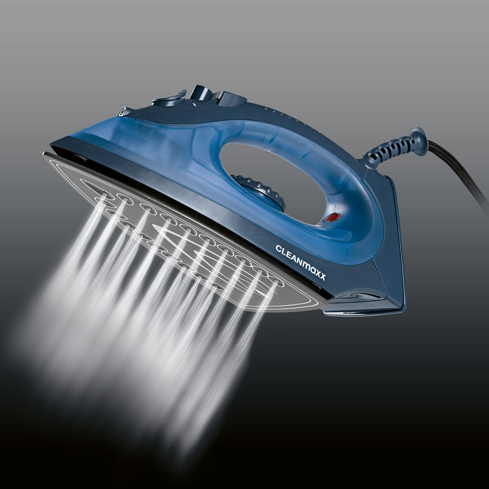 CLEANMAXX Dampfbügeleisen 12261 - blau - keramikbeschichtet