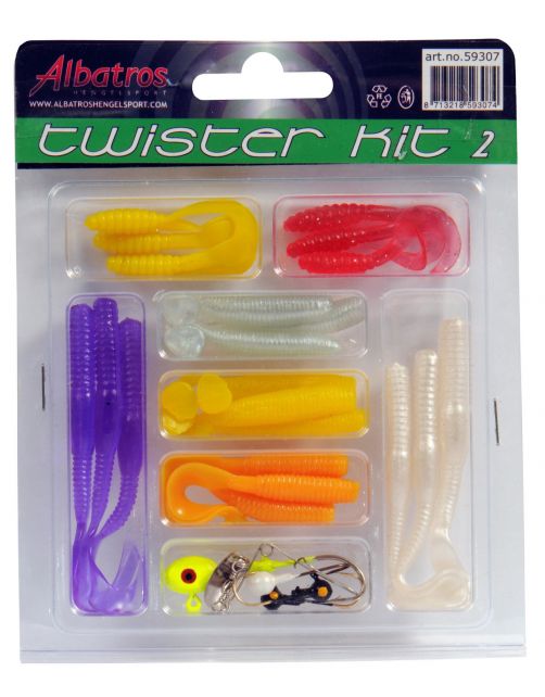 Albatros Twister\/Wormkit - Baits - 26-Delig