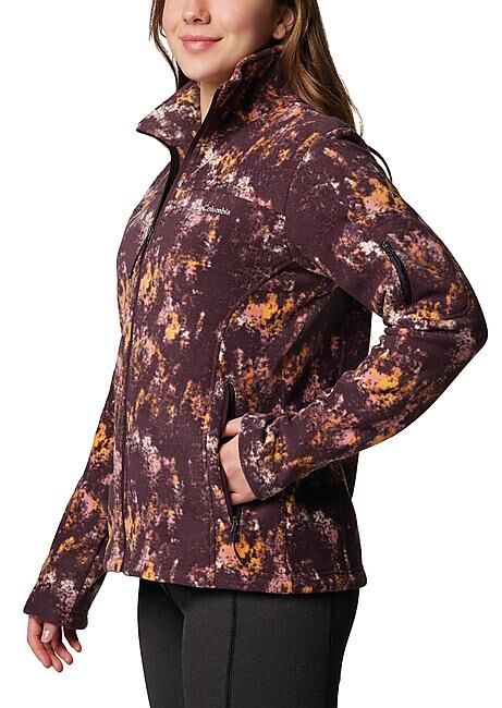 COLUMBIA - VESTE POLAIRE FAST TRECK PRINTED JACKET W