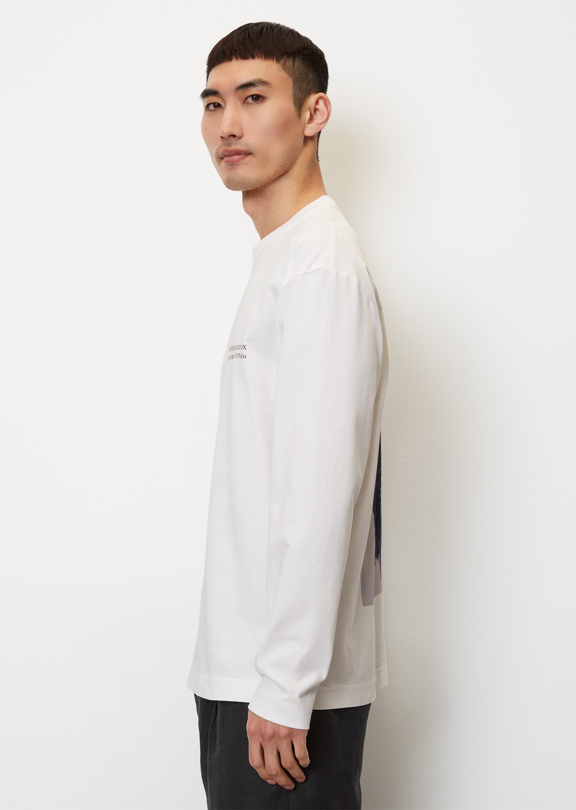 STUDIO MARY LENNOX for MO'P Longsleeve relaxed mit floralem Rückenprint