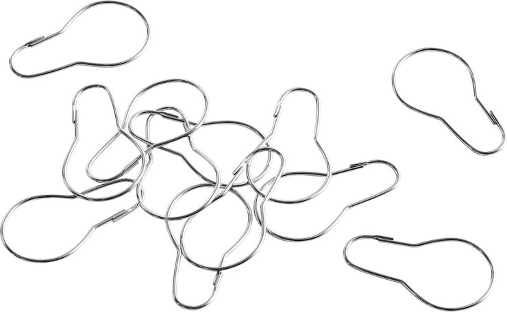 Hay Shower Curtain Rings-Set of 12-Chro Chrome