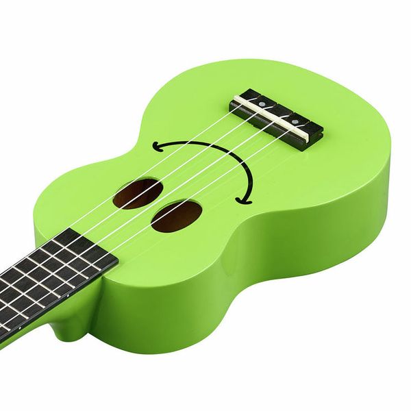 Mahalo Smiley Ukulele Green