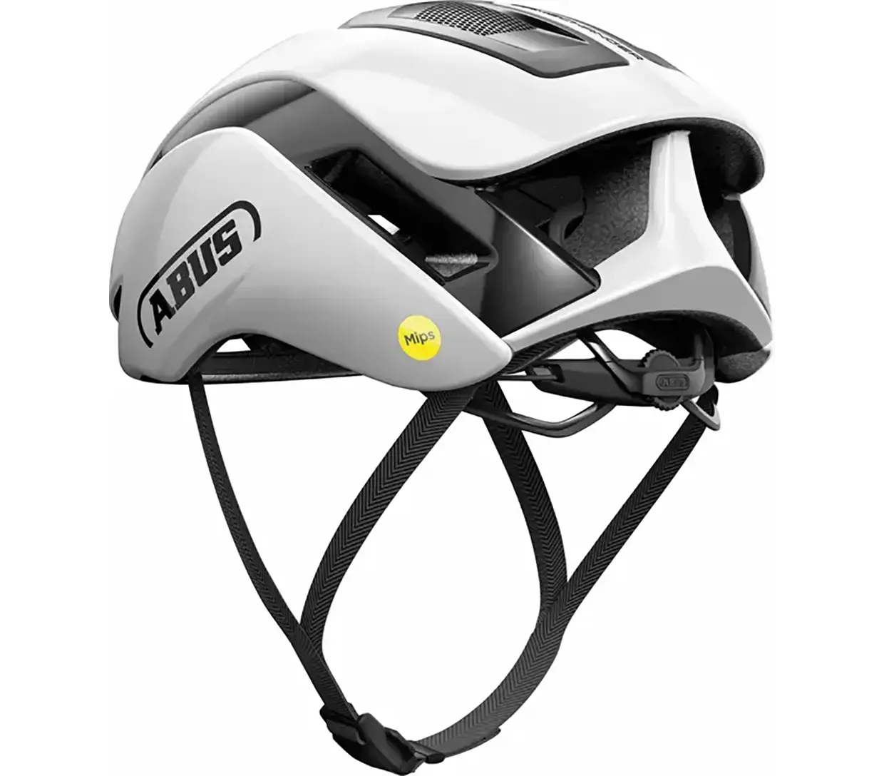Abus Gamechanger 2.0 MIPS Race Fietshelm Shiny Wit