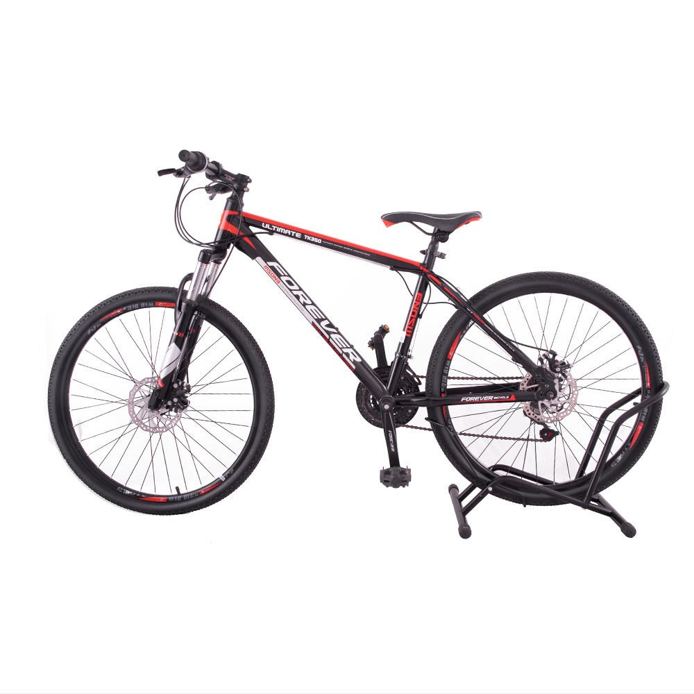 Freistehender Fahrrad Ständer Velo Parkständer Gravel Bike Halterung - Schwarz