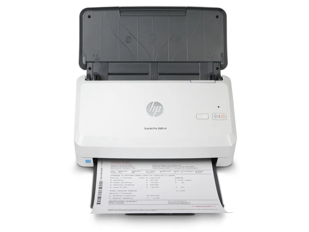 HP Scanjet Pro 3000 s4 Sheet-feed - Dokumentscanner - CMOS / CIS - Duplex - 216 x 3100 mm - 600 dpi x 600 dpi - op til 40 ppm (mono) - ADF (50 ark) - op til 4000 scanninger pr. dag - USB 3.0