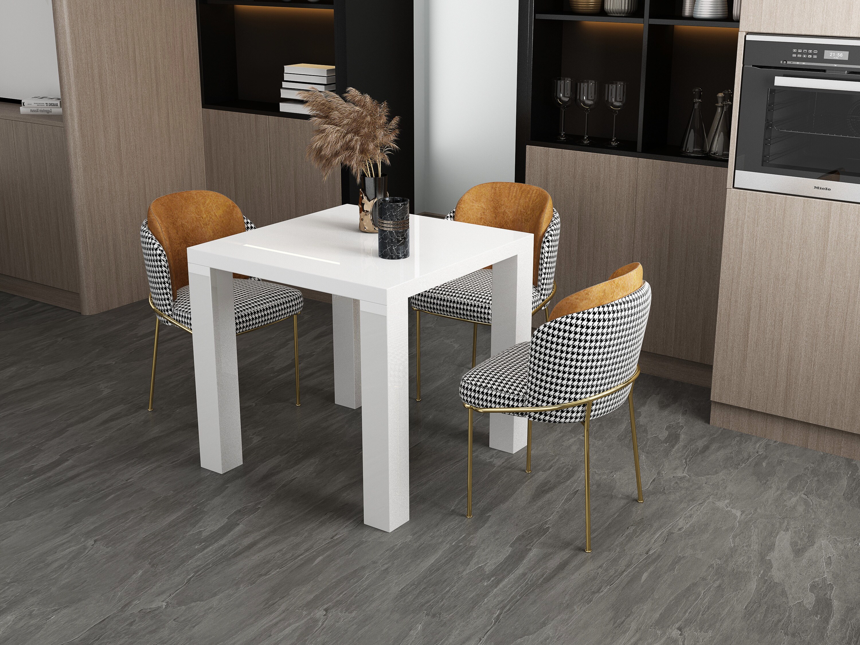 Esstisch 80x80 cm weiß Esszimmertisch Küchentisch Tisch Holztisch