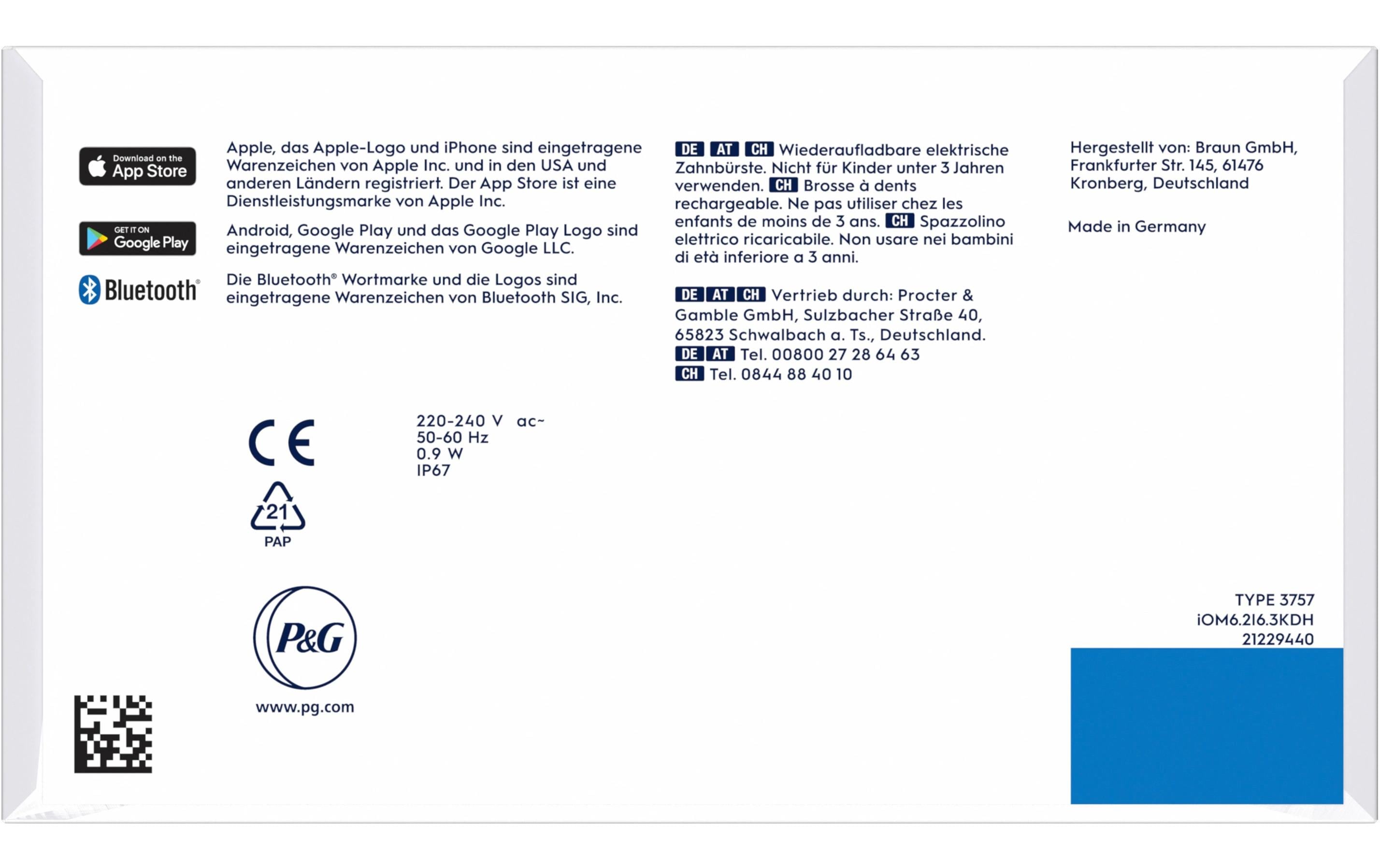 Elektrische Zahnbürste iO Series6 Grey Opal<br>Rotationszahnbürste