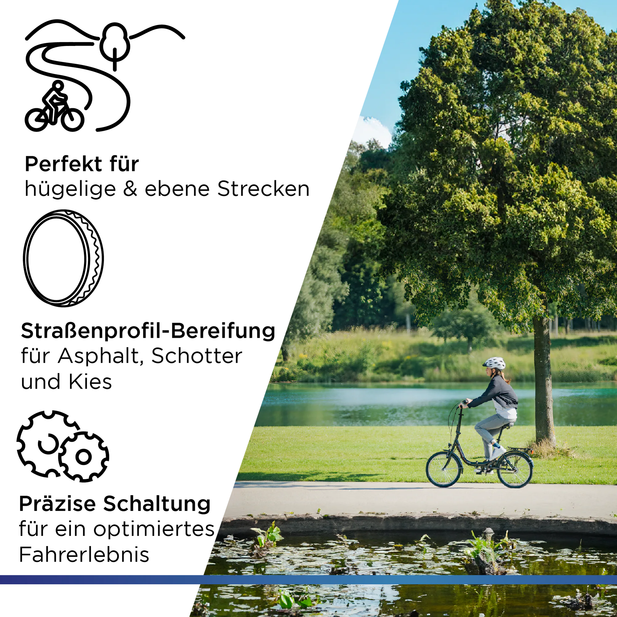Zündapp ZF40 SE Klapprad 20 Zoll 155-185 cm Klappfahrrad Erwachsene 6 Gang Fahrrad Faltrad Felgenbremsen