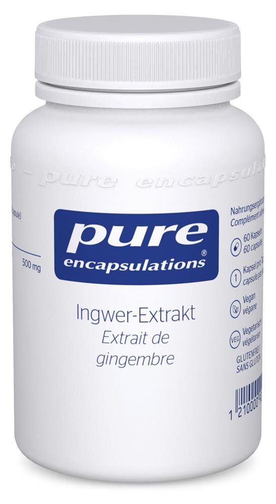 PURE Ingwer-Extrakt Kaps Fl 60 Stk