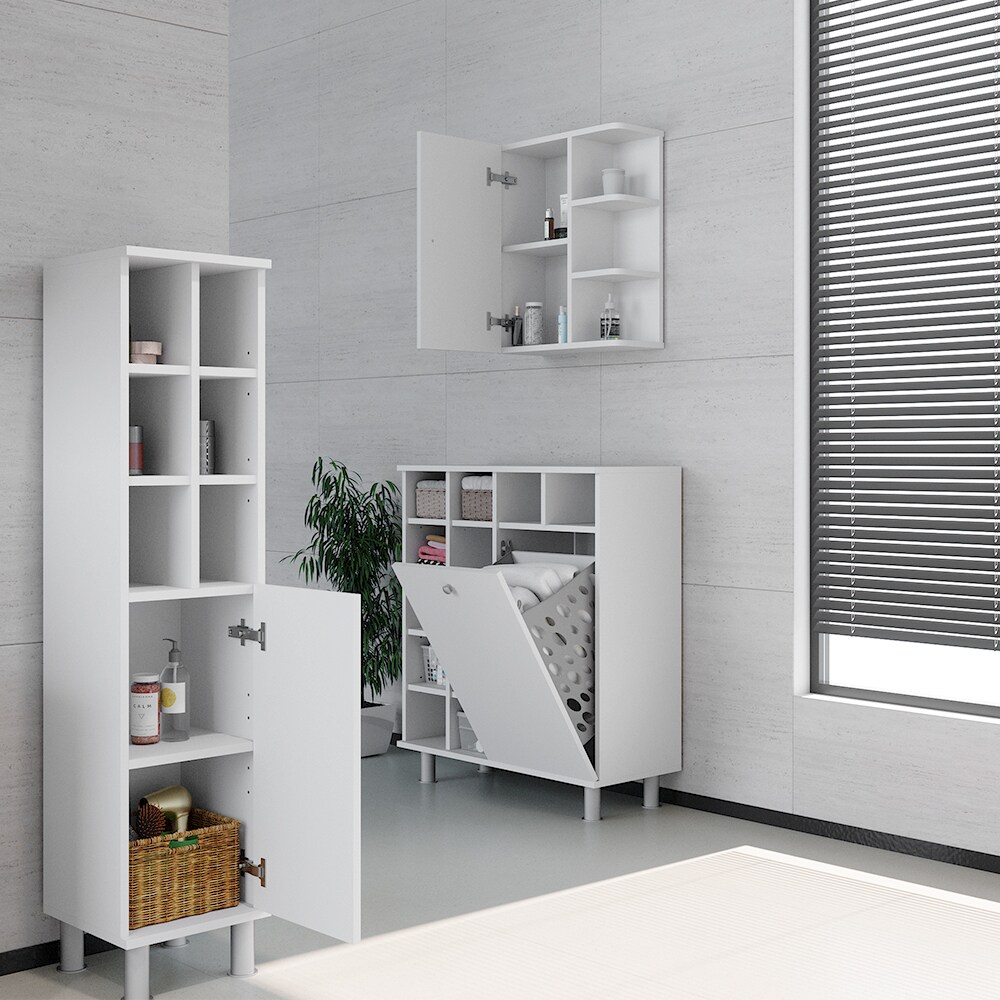 Vicco Hängeschrank Fynn Badschrank Badezimmerschrank mit Ablagen Badregal