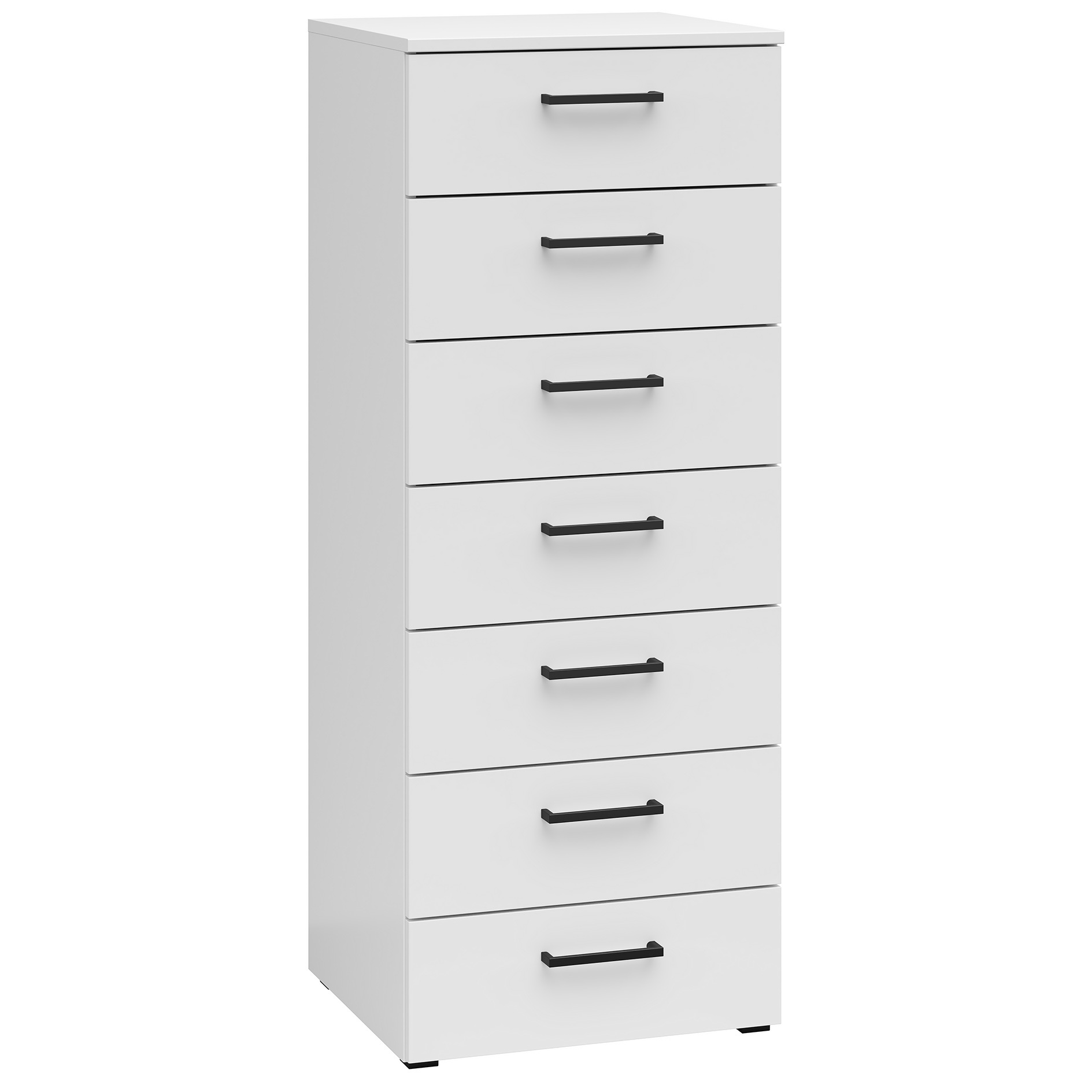 Kommode - weiß - 7 Schubkästen - 45 cm