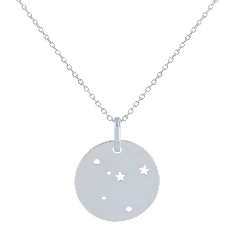 Collier Argent Zodiaque Constellation Cancer