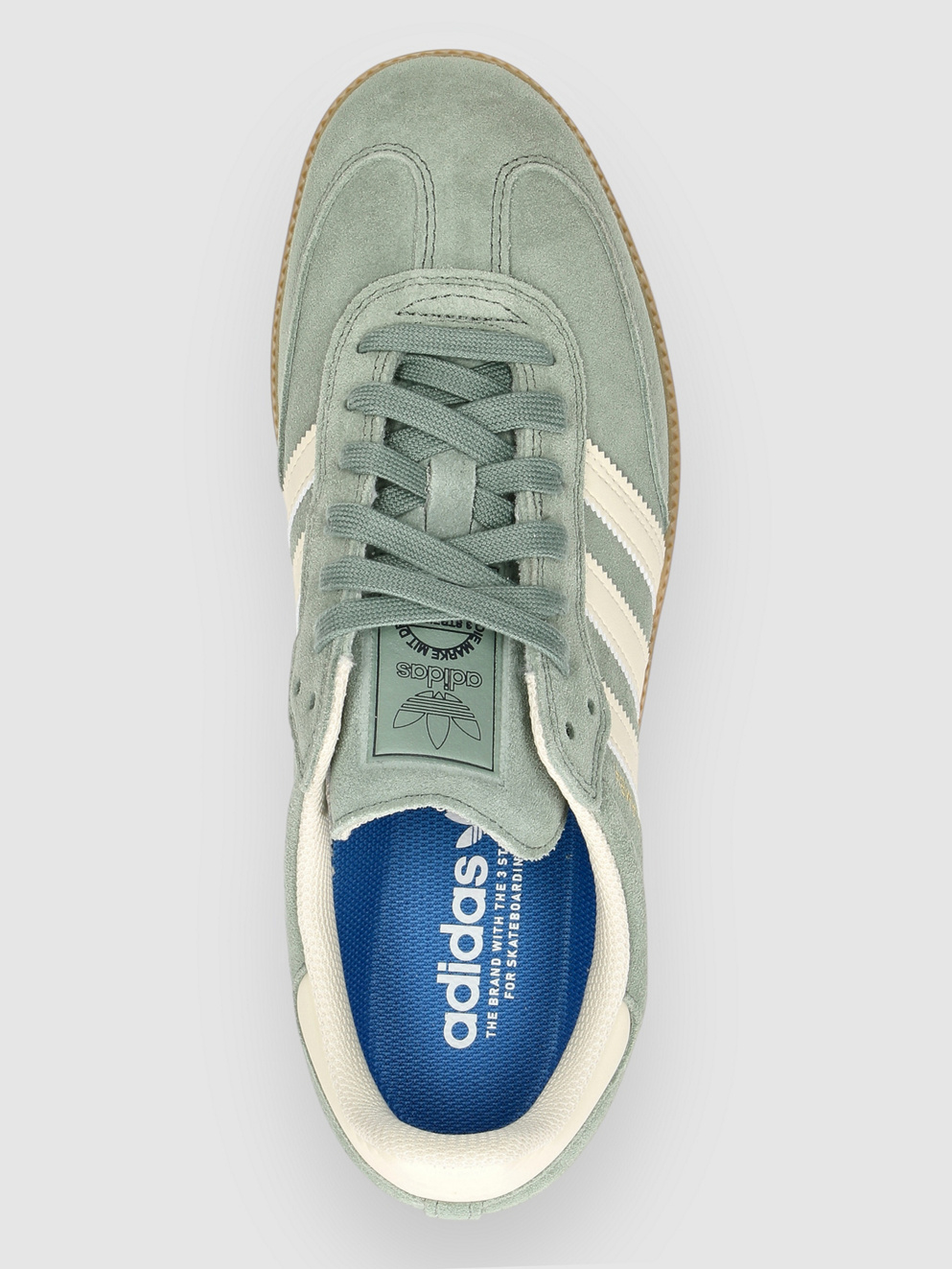 adidas Skateboarding Samba ADV Skate Shoes silgrn/wonwhi/goldmt