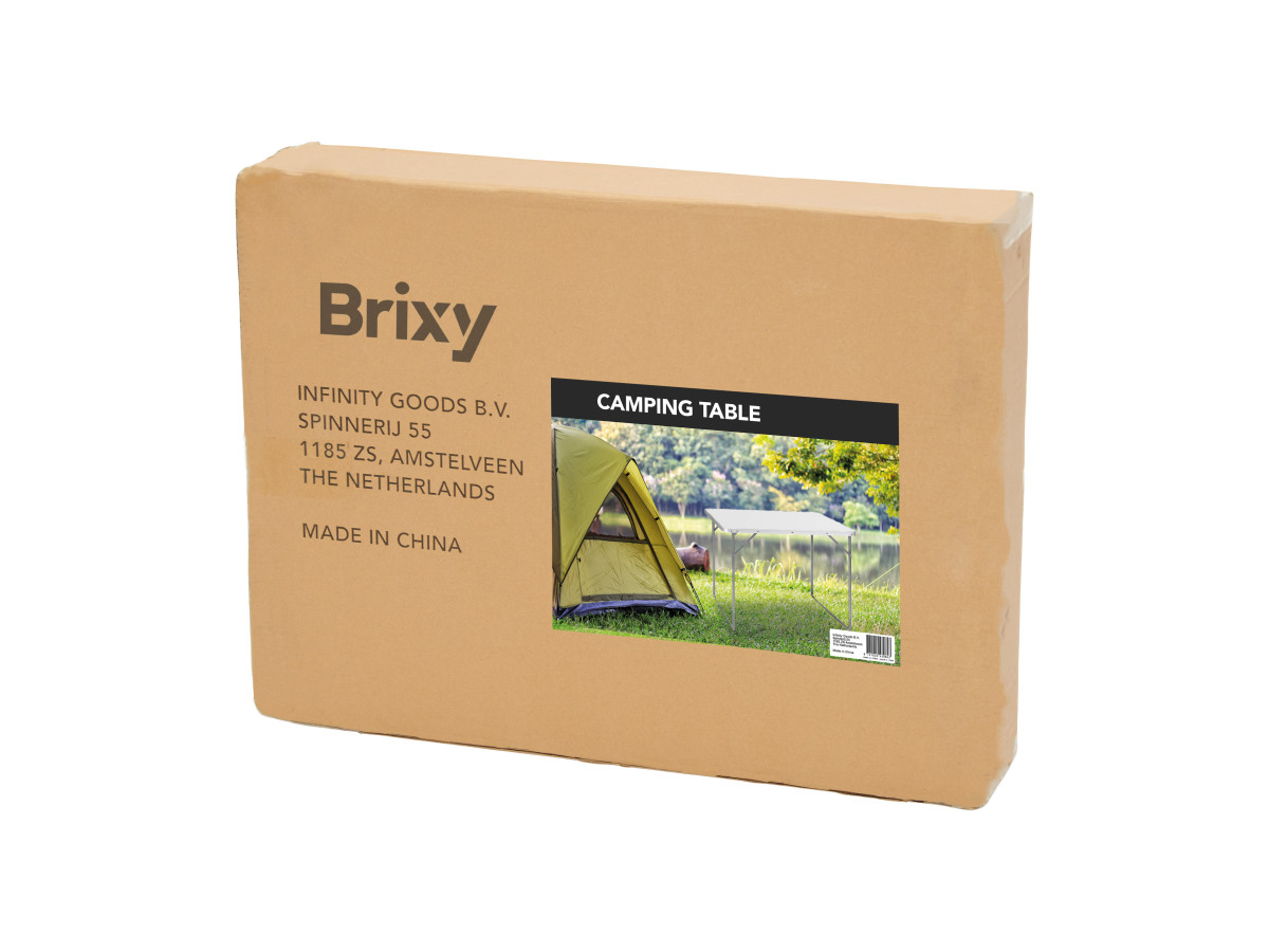 Brixy 80 x 60 x 70 cm inklapbare campingtafel - White
