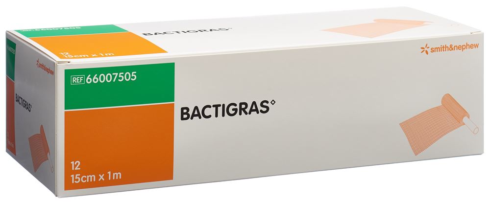 BACTIGRAS Gazeverband Gaze 15cmx1m 12 Stk