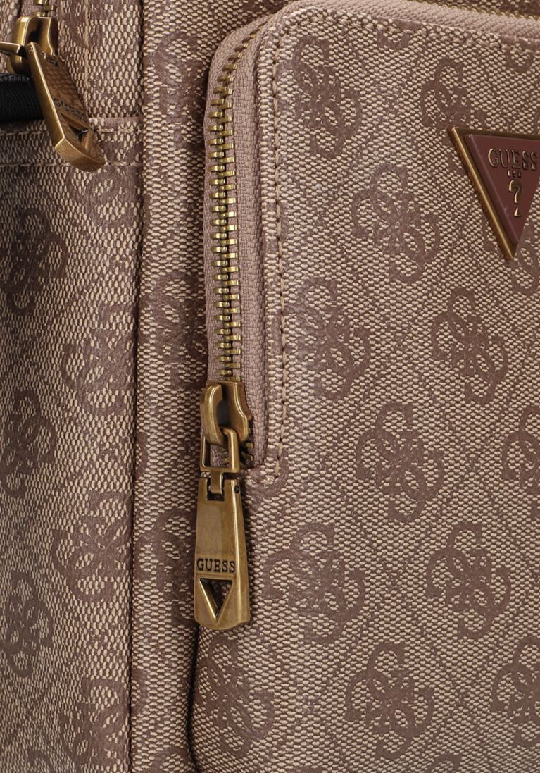 GUESS beige guess schoudertas vezzola smart xbody double pckt