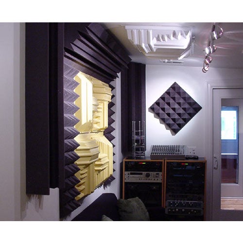 Auralex Studiofoam Pyramid CHA Charcoal 24x24x4 absorber grijs (per stuk)