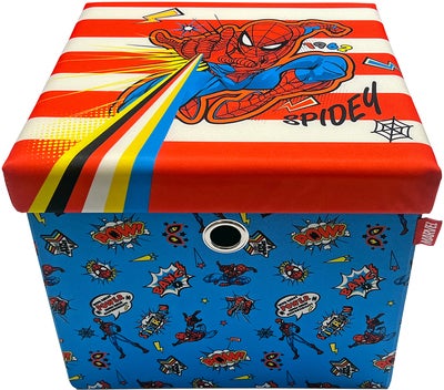 Marvel Spider-Man Puff med Oppbevaring, Flerfarget