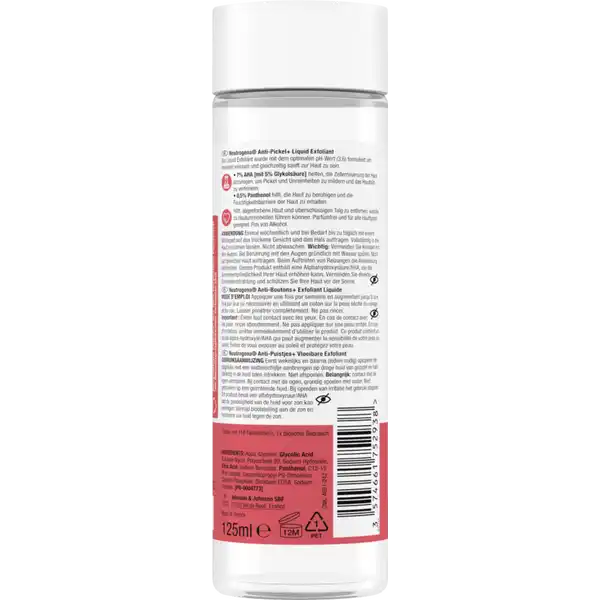 Anti-Pickel + 7% AHA + Panthenol Liquid Exfoliant Gesichtsreinigung