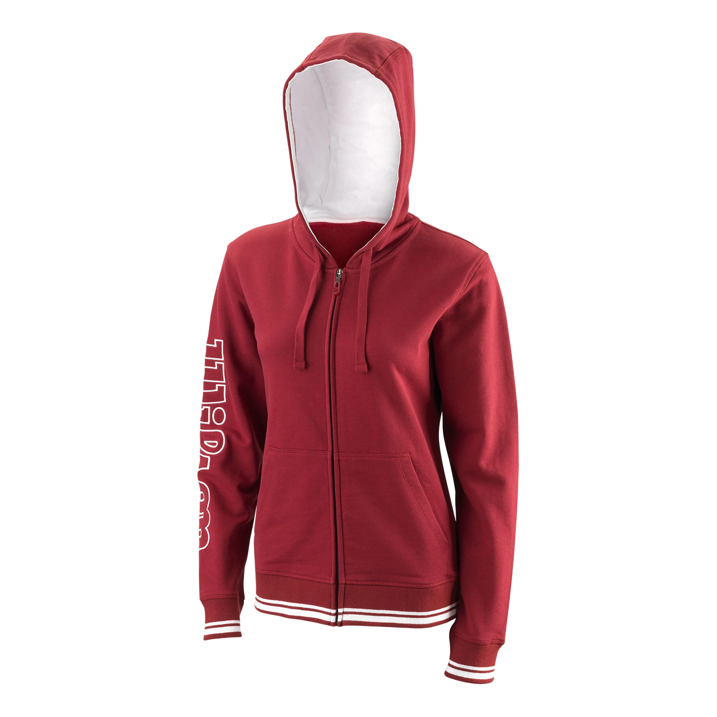 Wilson Team II Gilet En Coton Femmes - Rouge Foncé , Blanc