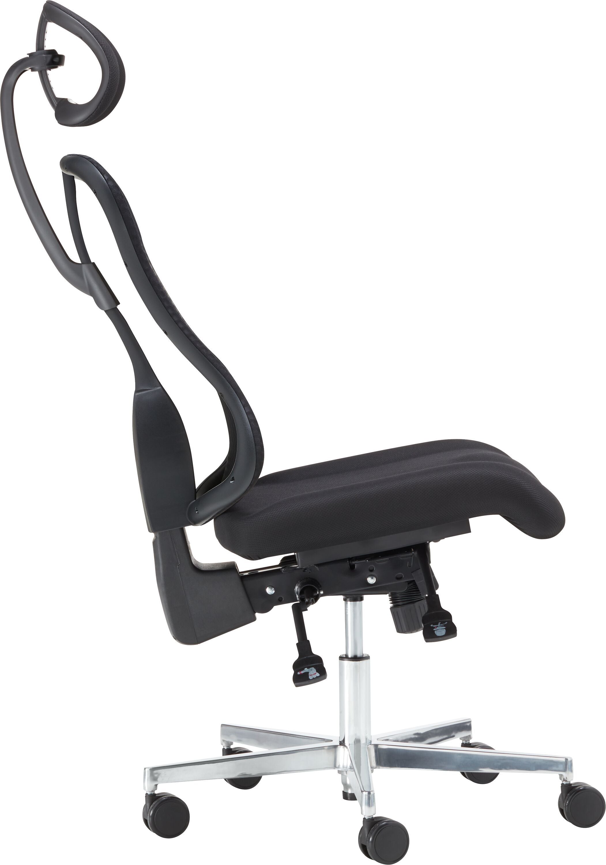 CLEVER Bürostuhl - Schwarz / B: 68.0 cm x T: 68.0 cm x H: 118.0 cm