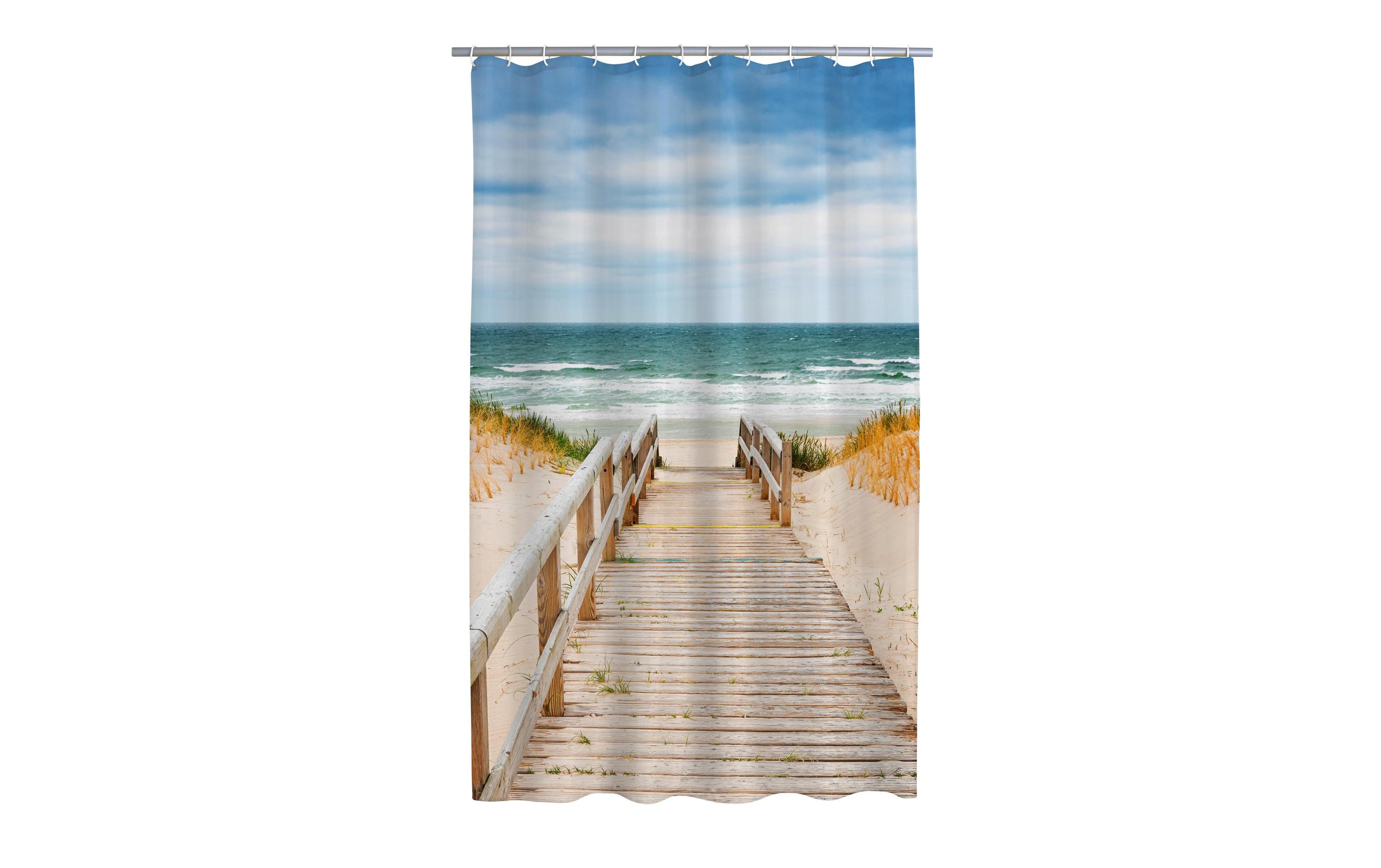 Duschvorhang Nordsee 180 x 200 cm, MehrfarbigTextil-Duschvorhang