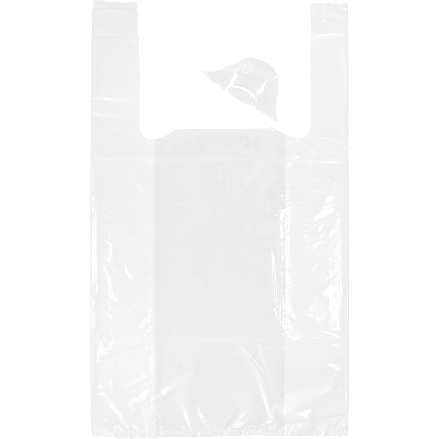 Tas, LLDPE, geblokt, 27x 6x48cm, hemddraagtas, wit