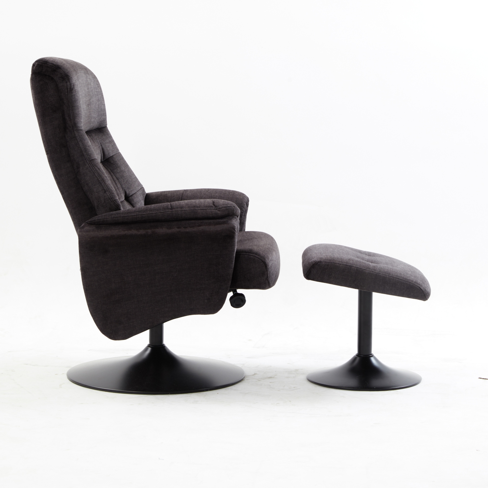 Relaxsessel IDA 2er Set grau-charcoal