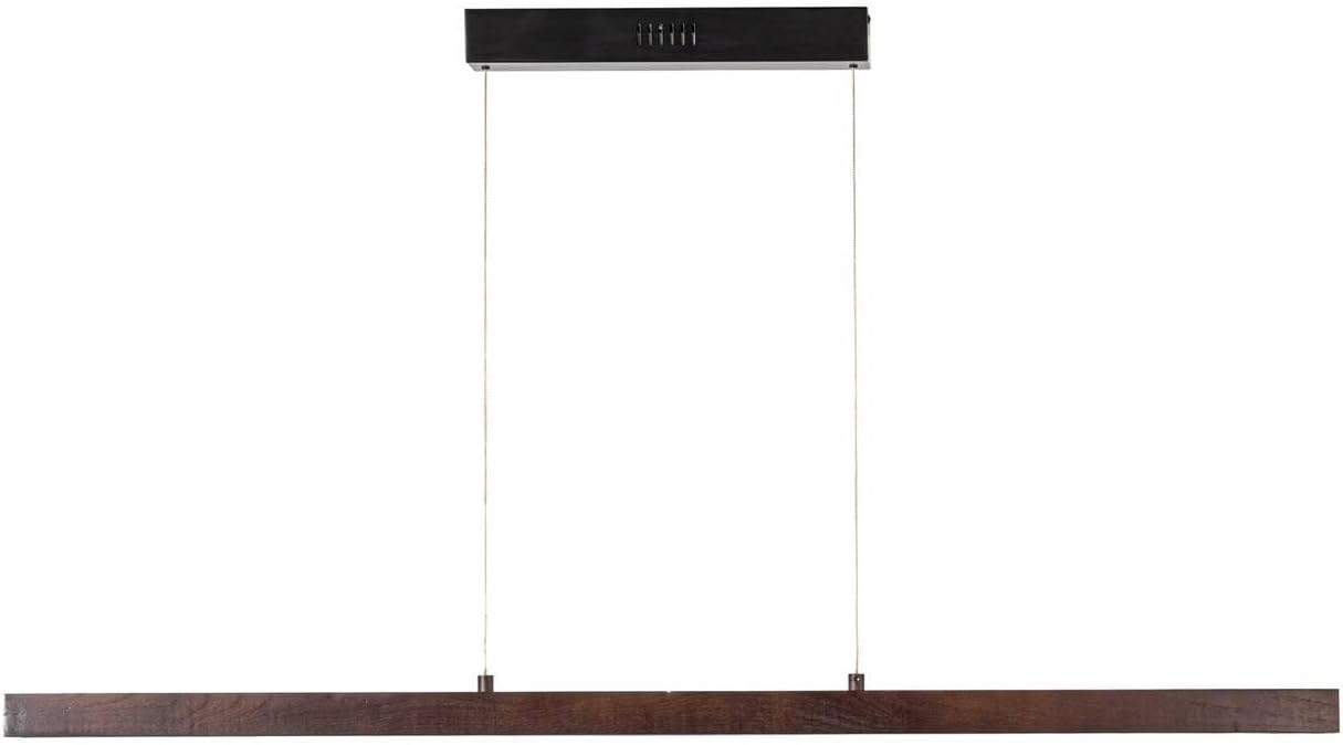 Lucande LED Nihalo dimmbar (Landhaus, Vintage Rustikal) aus Holz (1 flammig) Wohnzimmerleuchte