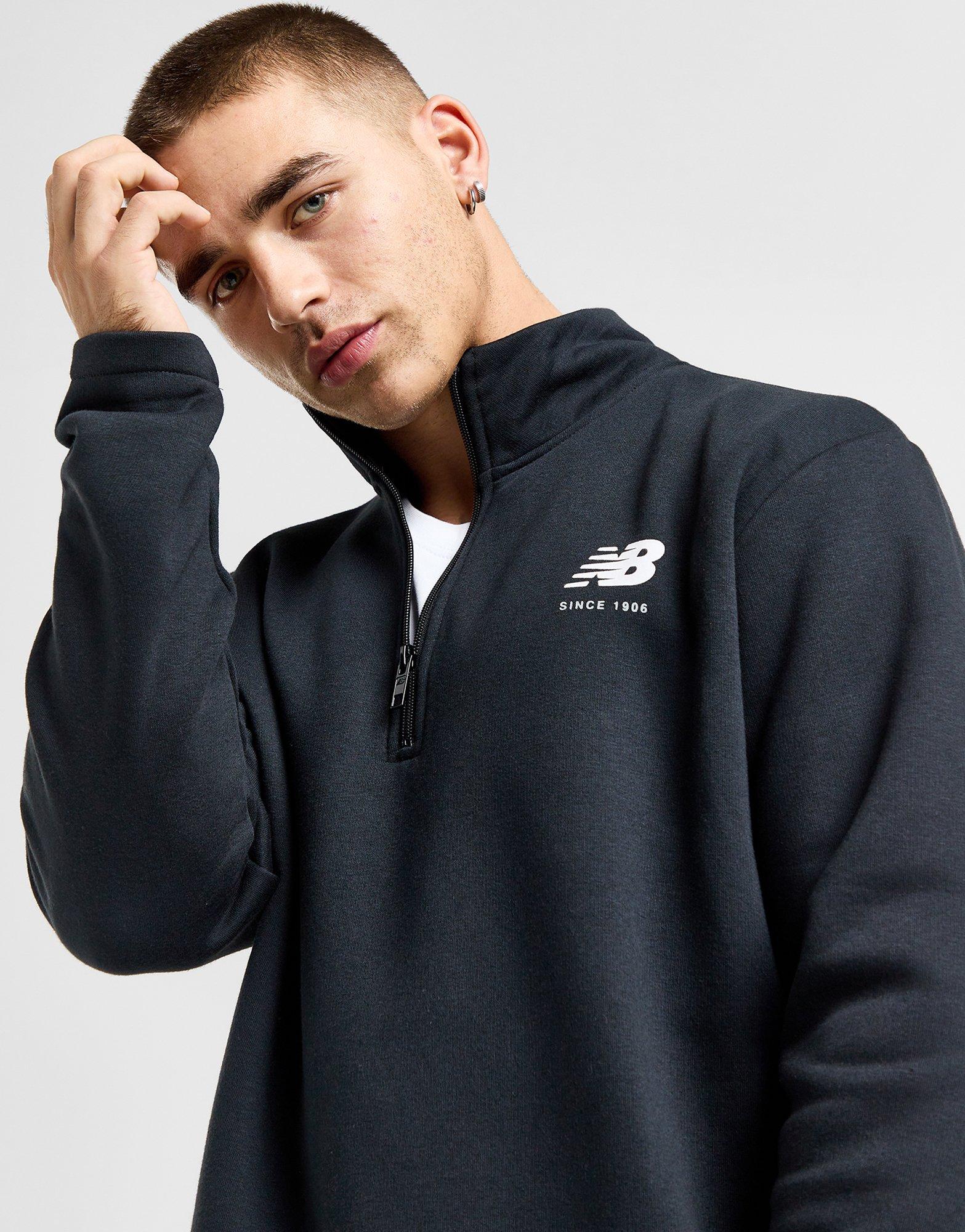 New Balance Sweat Zippé Logo Homme