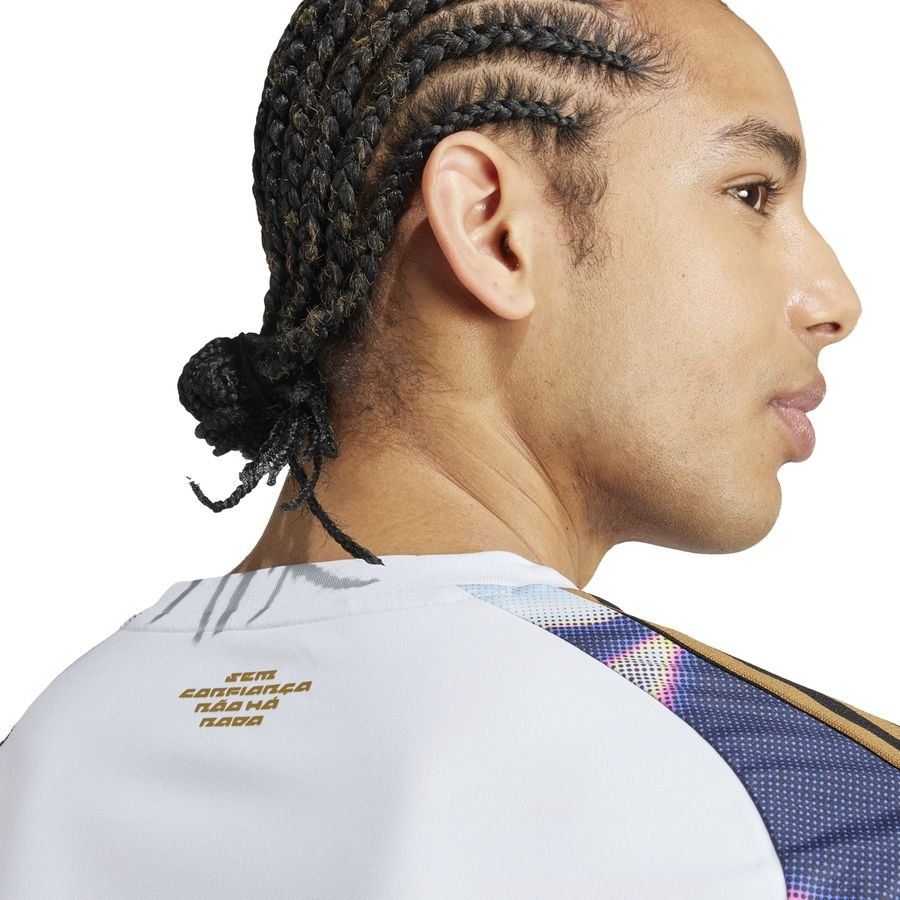 adidas T-shirt d'Entraînement Tiro Pride - Blanc/Bleu/Violet/Rose