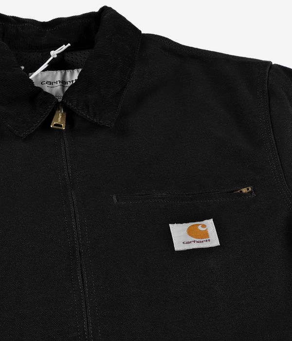 Carhartt WIP Detroit Organic Dearborn Jacke (black black rinsed)