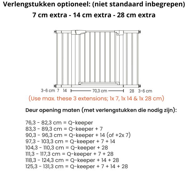 Qute traphek Q-keeper – Zwart