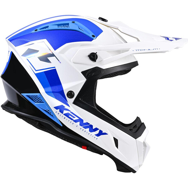 Kenny - Casque Titanium Graphic Blanc / Bleu