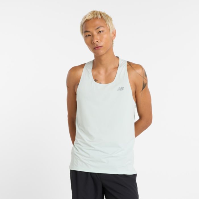 New Balance Herre Singletter RC Race Day Tank Grøn