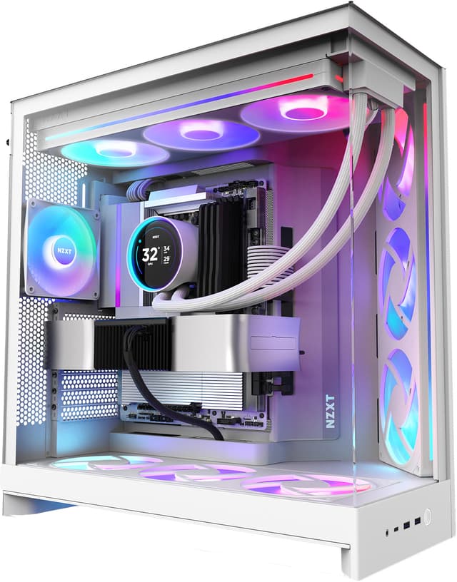 NZXT H9 Flow RGB 2025 PC-kabinet (hvid)
