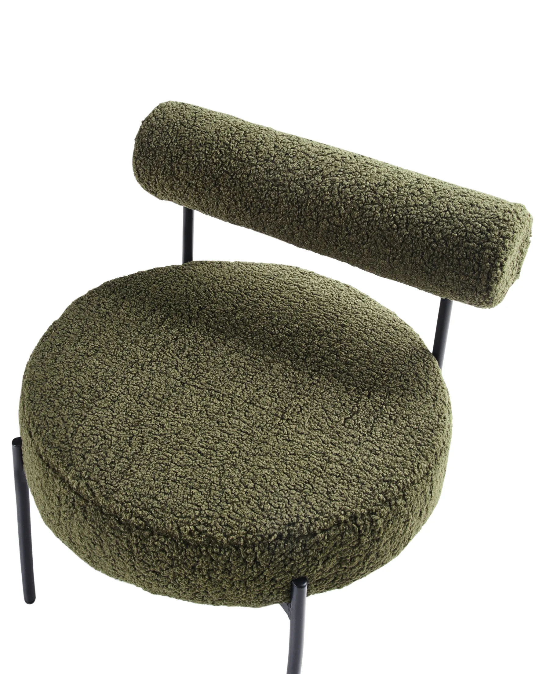 Fauteuil ALPHA Bouclé Groen