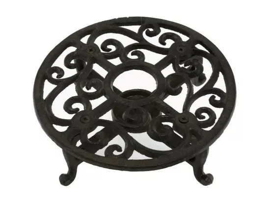Chauffe plat en fonte marron Ø.18.5 cm