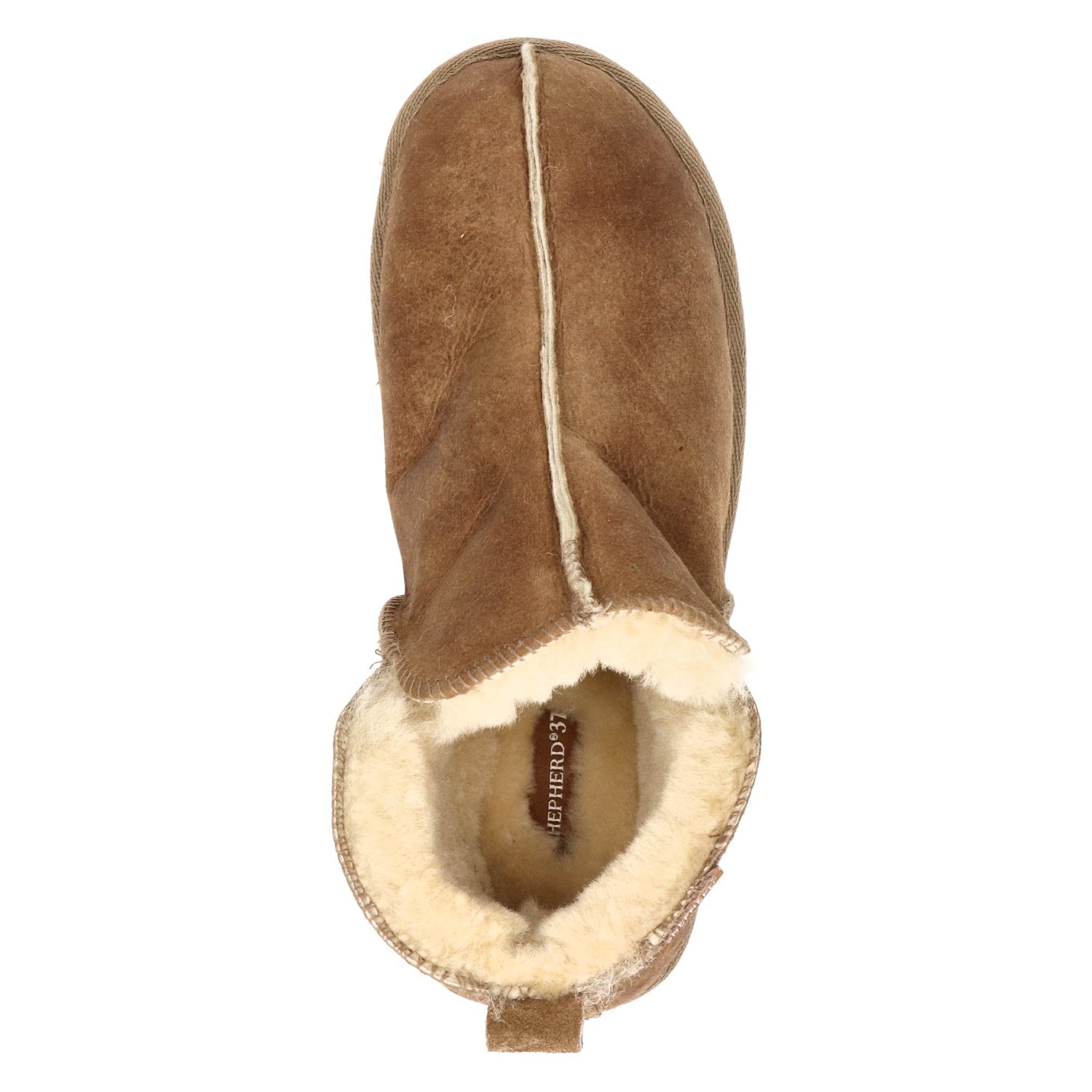 Annie dames pantoffel Shepherd Cognac
