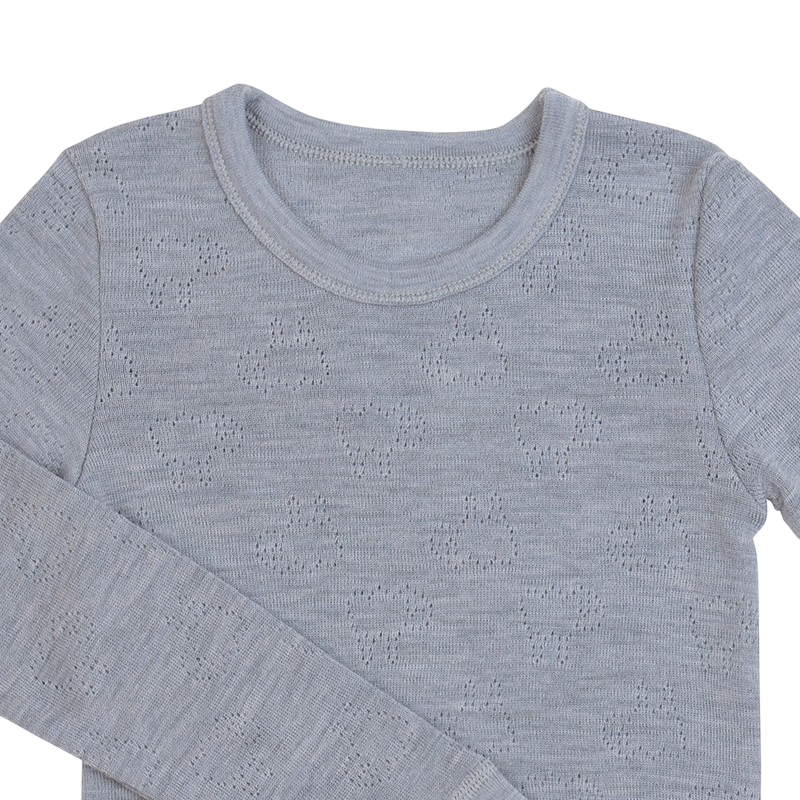 Longsleeve ATTELAS Merino Platinum Grey