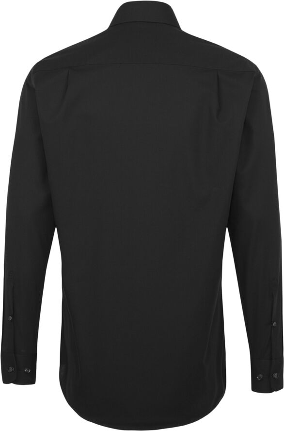 Seidensticker Business Shirt Regular Long sleeve Kent-Collar Uni Black