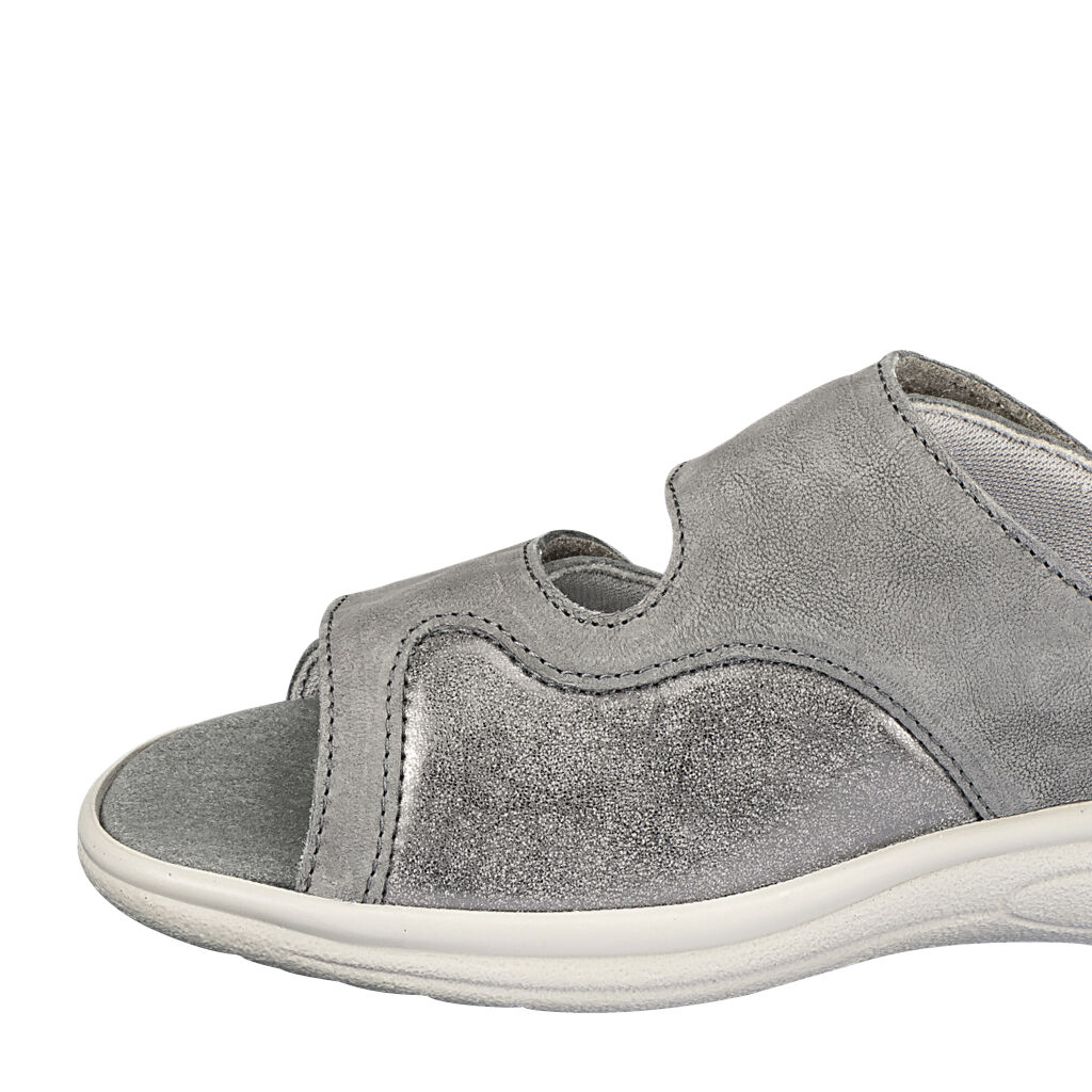 DAMEN - Pantolette HELENE grau