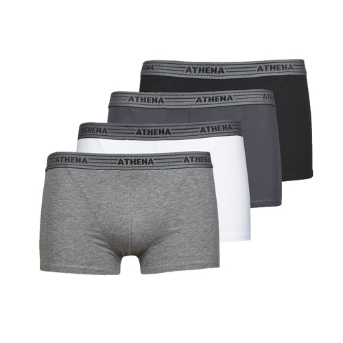Athena - BASIC COTON  X4 - Gris foncé / Noir / Blanc / Noir