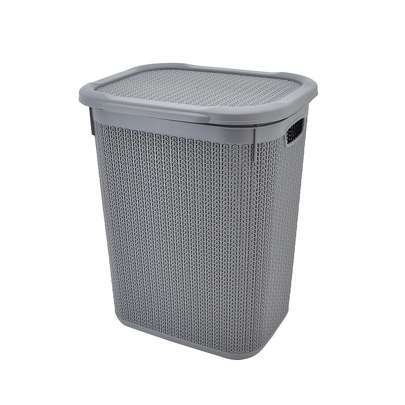 Coffre à linge 'Novi' gris