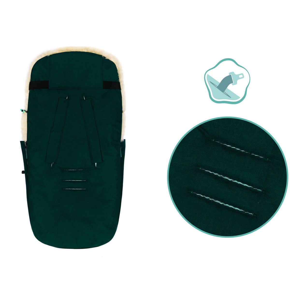 fillikidfillikid   Fusssack Bernina Reflect schwarz