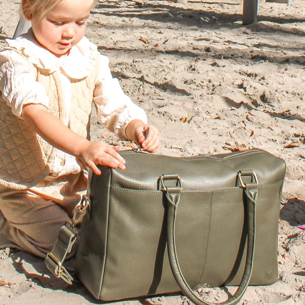 Kidzroom Rome Lovely Leather Luiertas - Green