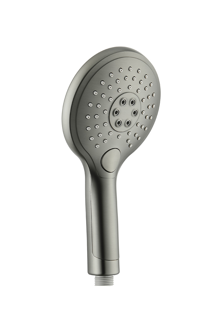Saniclear Iron Curved inbouw regendouche rond met 20cm hoofddouche, muurarm en 2 standen handdouche verouderd ijzer - gunmetal