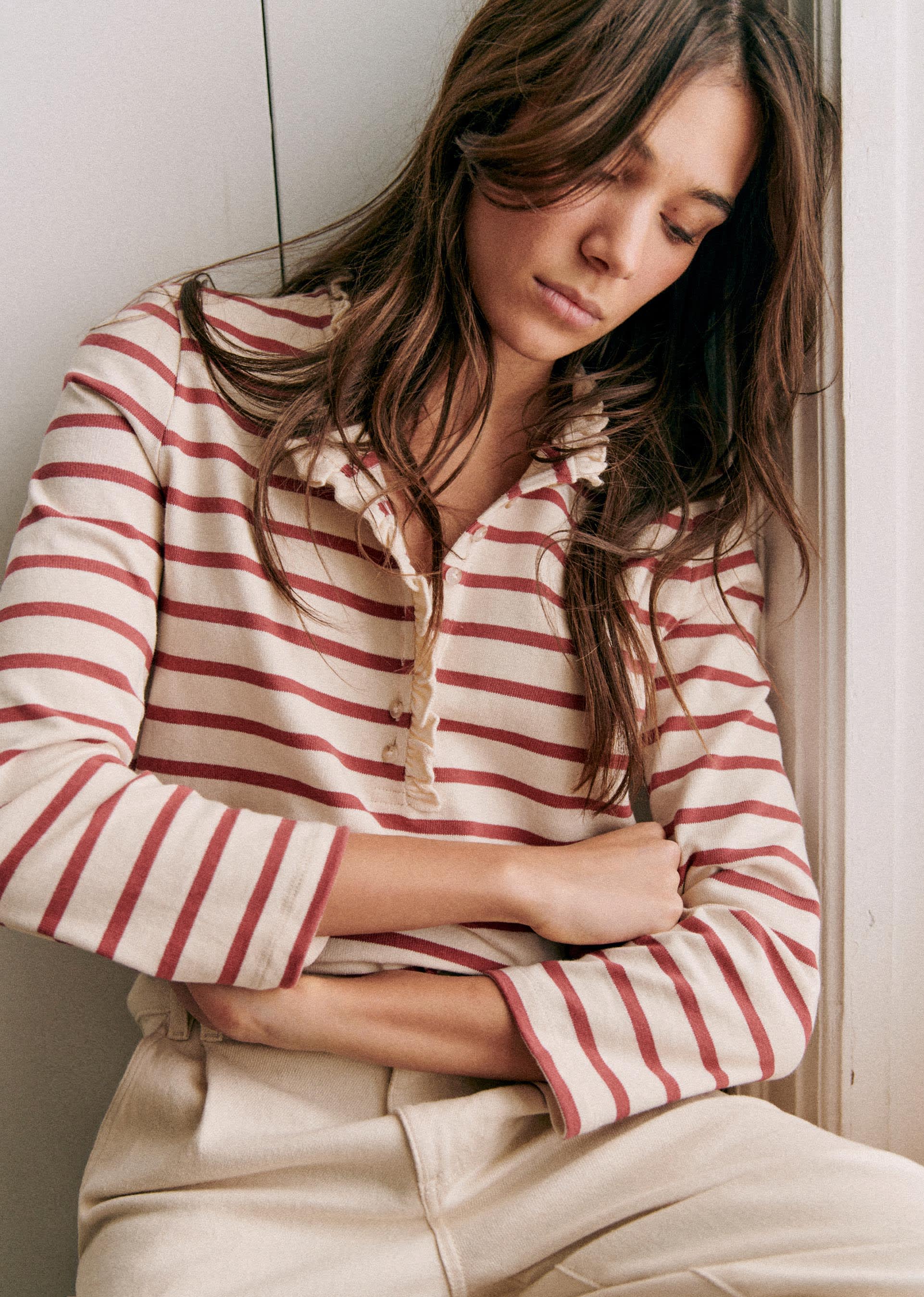 Marinière Gaël - Écru / Bois de rose - E-SHOP/SWEATS & MARINIÈRES Marinières 5905754