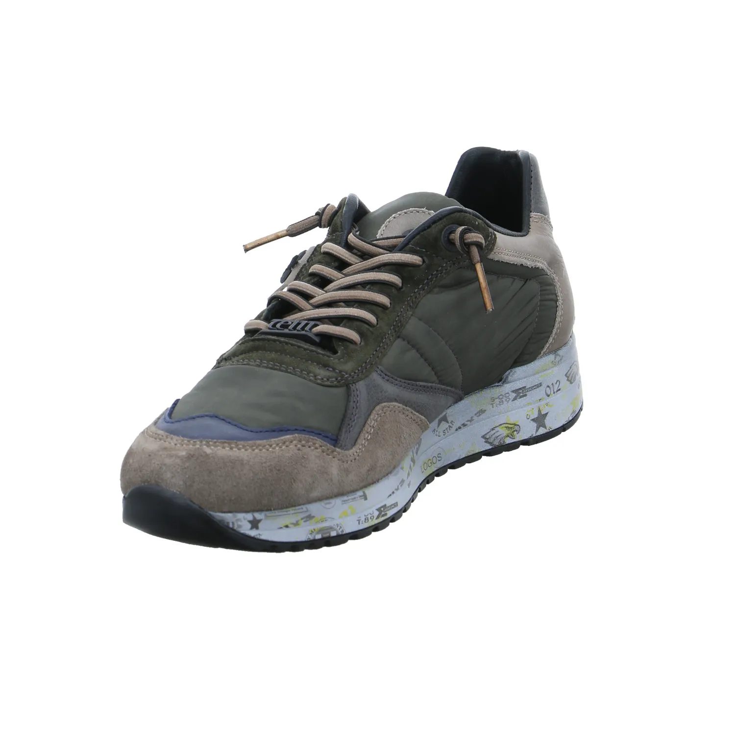 CETTI Halbschuhe Sneaker Khaki Leder